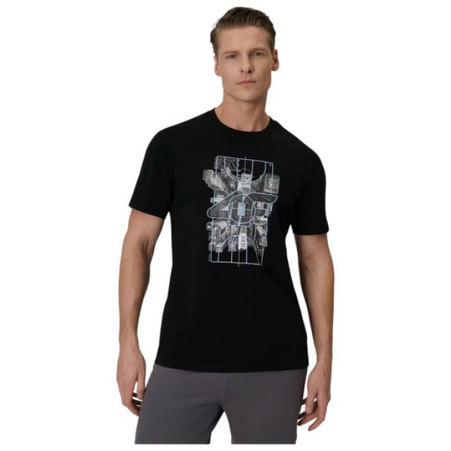 4F ΑΝΔΡΙΚΗ ΚΟΝΤΟΜΑΝΙΚΗ ΜΠΛΟΥΖΑ ΜΑΥΡΗ 4FWSS26TTSHM2664-20S